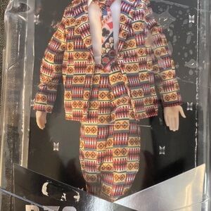 Multicolor Patterned Men's Suit